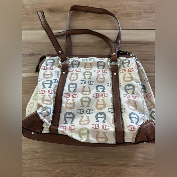 Vintage Etienne Aigner Logo Shoulder Bag - Picture 2 of 8